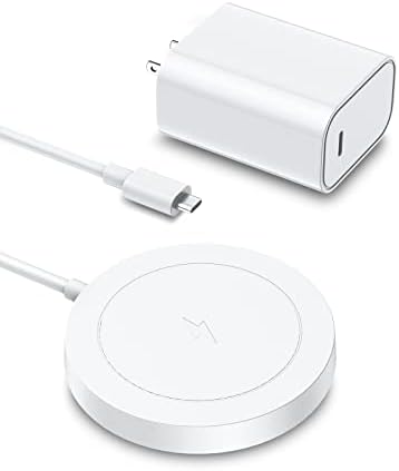 Magnetic Wireless Charger, Charging Pad with 20W USB C PD Adapter, Mag-Safe Charger Compatible with iPhone 12/13 Mini/ 14 Plus,12/13/14 pro/12/13/14 pro max, AirPods 3/pro/pro 2